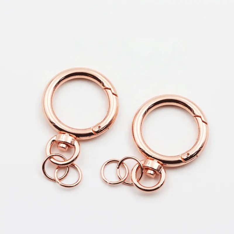 Attachable Ring Metal Open Clasp Hook Attached Ring